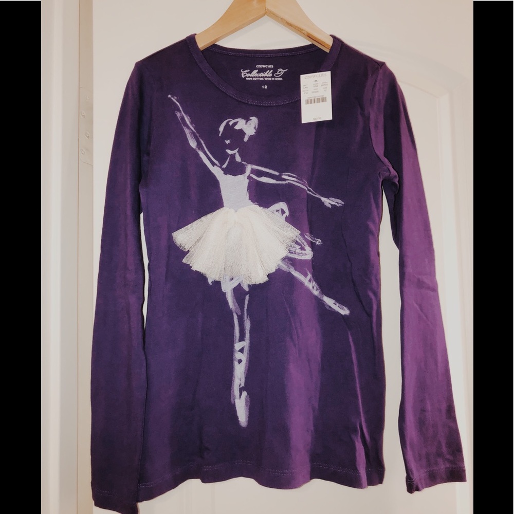 Crewcuts Purple Ballerina Shirt